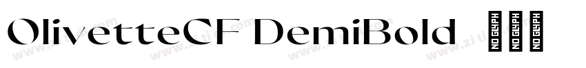 OlivetteCF DemiBold字体转换